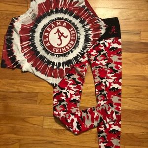 🐘Crimson Tide Short Sleeve Tie Die Tee🐘